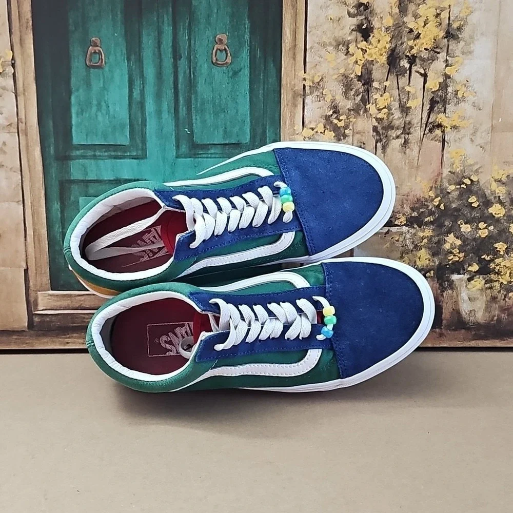 VANS Old Skool Shoes Yacht Club Suede Low Top Skate Sneakers Size M6.5 W8